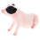 4Pcs Plastic Animal Model Light Yellow Realistic Pig Figurines 3