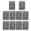 3 Pieces Letter Label Sticker Paper Backing Stickers 1
