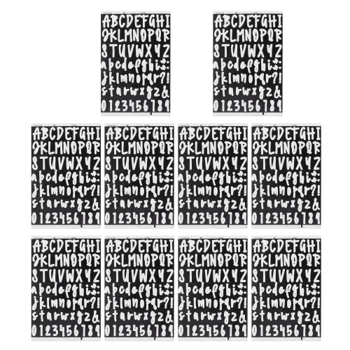 3 Pieces Letter Label Sticker Paper Backing Stickers