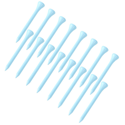 200Pcs Durable Sky-Blue Wood Tees for Golf Depth