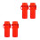 4Pcs Red Travel Lighter Case Protective Sleeve Lightweight Plastic 4