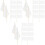 150Pcs White Hand Waving Flags Durable Polyester Wood Party Use 5