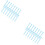 200Pcs Durable Sky-Blue Wood Tees for Golf Depth 6