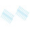 200Pcs Durable Sky-Blue Wood Tees for Golf Depth 4