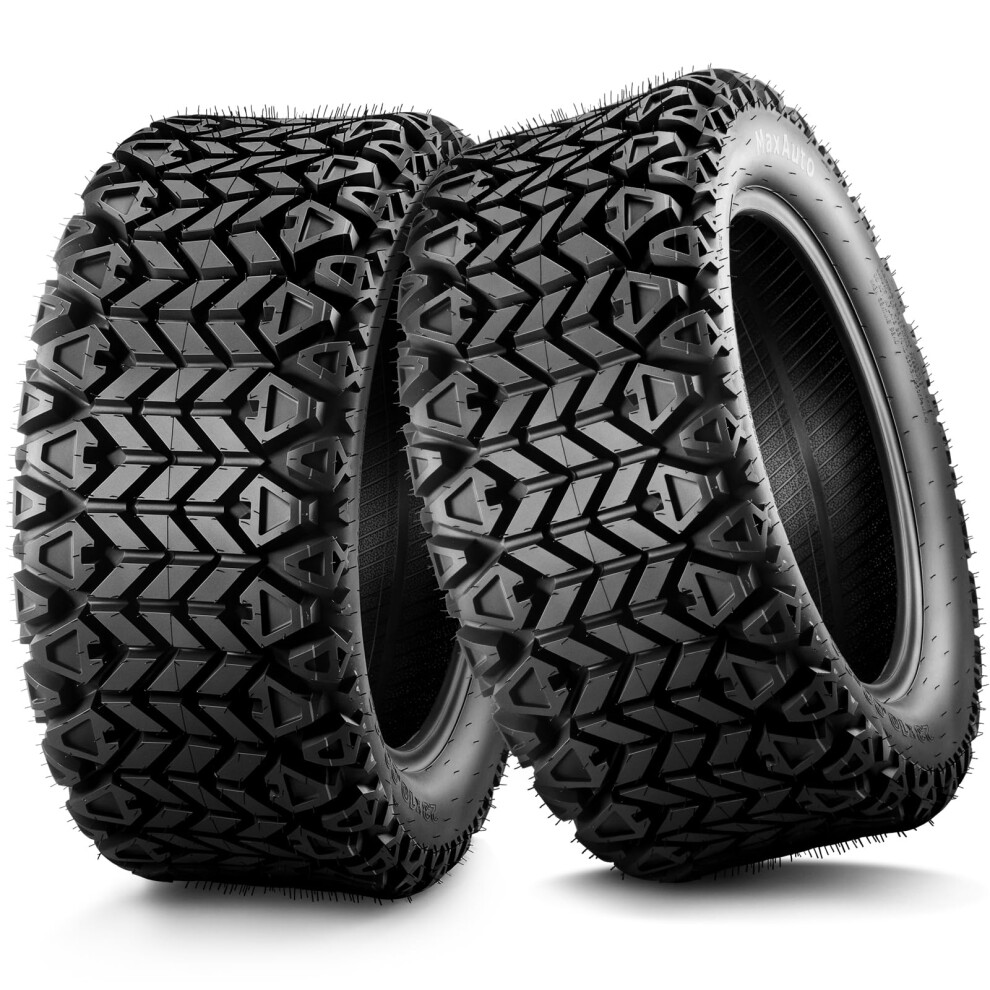 23X1014 Atv Tires 2 Pack Heavyduty 4Ply All Terrain Tubeless Offroad With Aggressive Tread 9455672863797