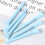 200Pcs Durable Sky-Blue Wood Tees for Golf Depth 8