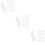 150Pcs White Hand Waving Flags Durable Polyester Wood Party Use 11