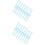 200Pcs Durable Sky-Blue Wood Tees for Golf Depth 5
