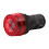 22mm LED Warning Buzzer AC220V with Red Flashing Light and Intermittent Tone AC/DC24V 1