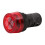 22mm LED Warning Buzzer AC220V with Red Flashing Light and Intermittent Tone AC/DC24V 3
