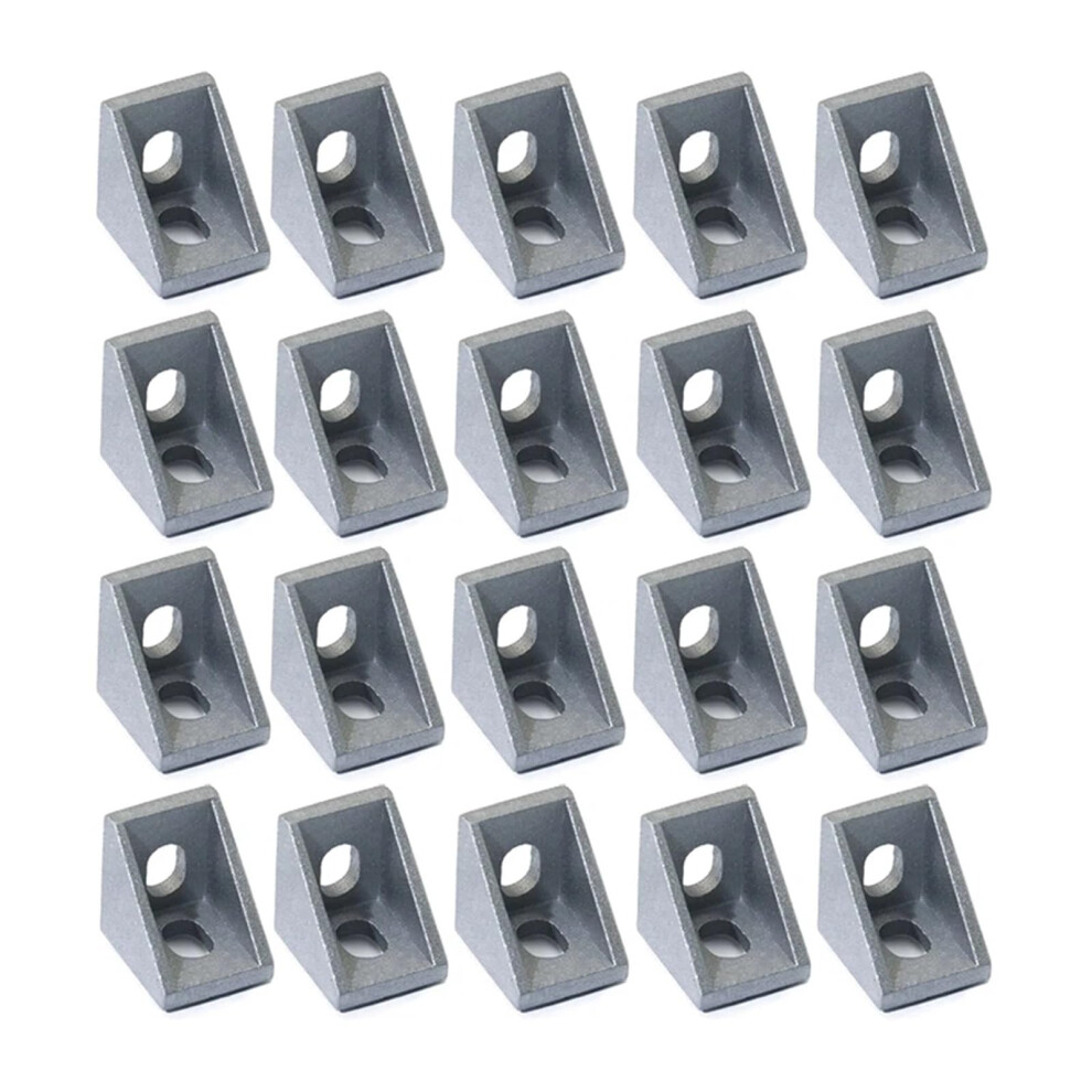 2020 Aluminum Extrusion Bracket 90 Degree Corner Connector For 6Mm Slot Profile L Shape (20Pcs) 9174973510772