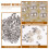 300 Sets Diy Rivets For Handmade Decorative Clothing Projects 8