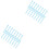 200Pcs Durable Sky-Blue Wood Tees for Golf Depth 3