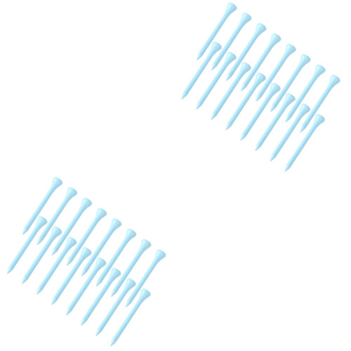 200Pcs Durable Sky-Blue Wood Tees for Golf Depth 2