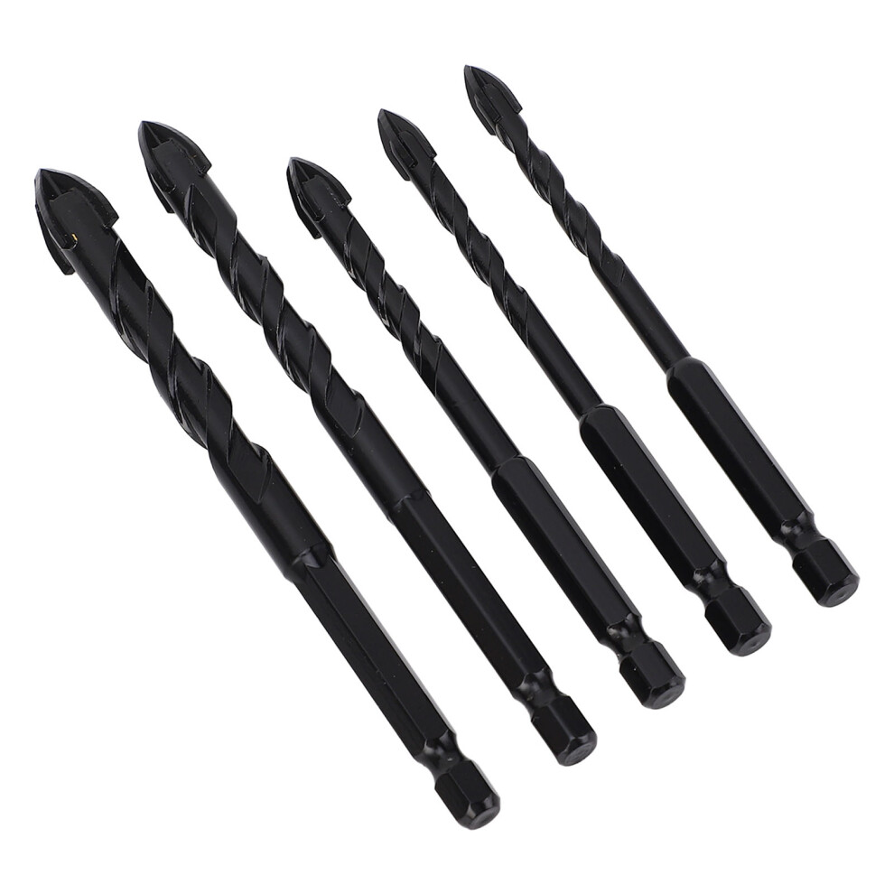 5Pcs Masonry Drill Bits Set Â Cemented Carbide, 6Mm-12Mm, 1/4In Hex Shank 9301383397871