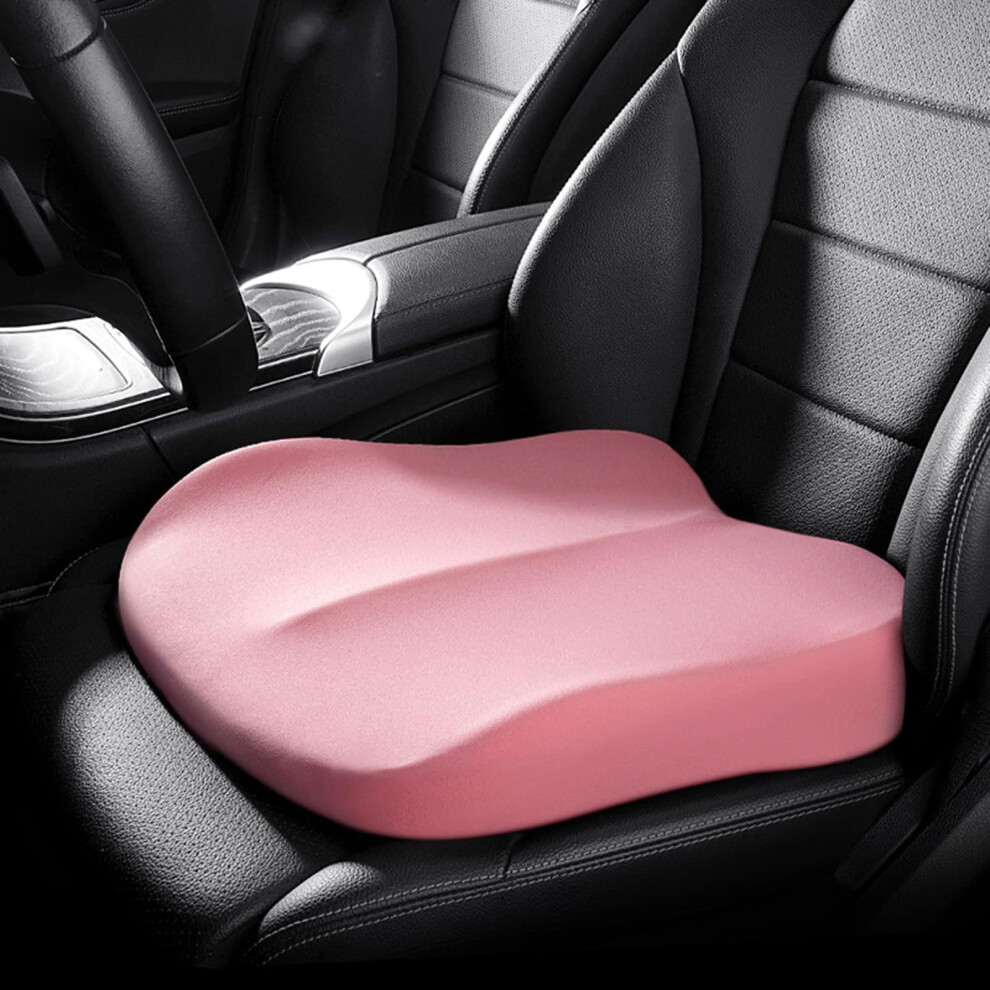 Car Seat Cushion For Volkswagen Virtus 20202023, Memory Foam Wshape Nonslip Seat Booster Pink 9053599191148