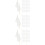 150Pcs White Hand Waving Flags Durable Polyester Wood Party Use 10