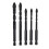 5PCS Masonry Drill Bits Set – Cemented Carbide, 6mm-12mm, 1/4in Hex Shank 13