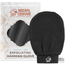 Exfoliating Body Scrub Glove Authentic Moroccan Kessa Mitt for SpaQuality Skin Renewal Black