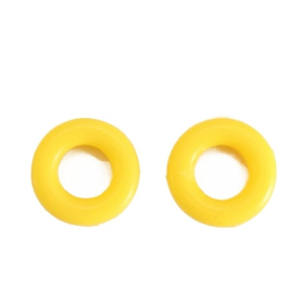 Yellow Silicone Eyeglass Ear Grips 10 Pairs With Temple Tip Sleeves, Antislip Comfort Retainers