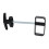 T Handle Lock for Shed and Barn, Black Powder Coated Security Set with Keys, RustResistant 1