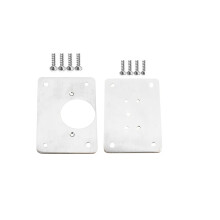 Cabinet Hinge  Plate Kit 90x45mm Metal Bracket with Screws for Kitchen Cupboard Doors