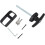 T Handle Lock for Shed and Barn, Black Powder Coated Security Set with Keys, RustResistant 4