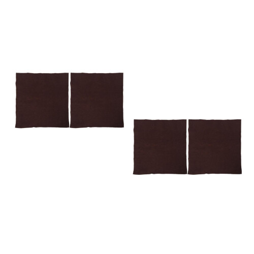 4Pcs Brown Wool Felt Sheets Stiffened Fabric for Drum Needle Felting 2