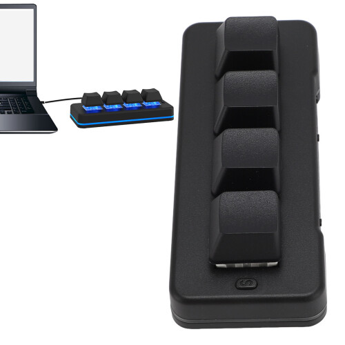 Wireless 2.4G Bluetooth Mechanical Macro Keyboard with RGB & 3 Modes 2