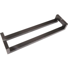 Black Stainless Steel Door Pull Handle 600mm for Modern Glass or Wooden Doors Durable Grip