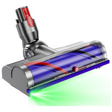 Motorhead Replacement Cleaner Head with LED Lights and Anti‑Tangle Brush for Dyson V7 V8 V10 V11 V15