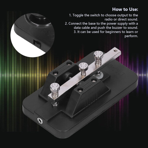 Morse Code Trainer with Buzzer and CW Key, Universal Compatibility, Clear Audio for Beginners 2