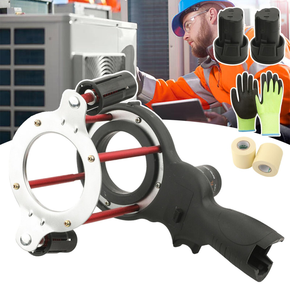 Cordless Pipe Wrapping Machine With Dual Battery, Variable Speed For Hvac Copper Pipes 70Mm 9070919960765