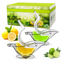 Lime Squeezer Citrus Juicer with Easy Pour Spout Ergonomic Grip Compact Acrylic Design