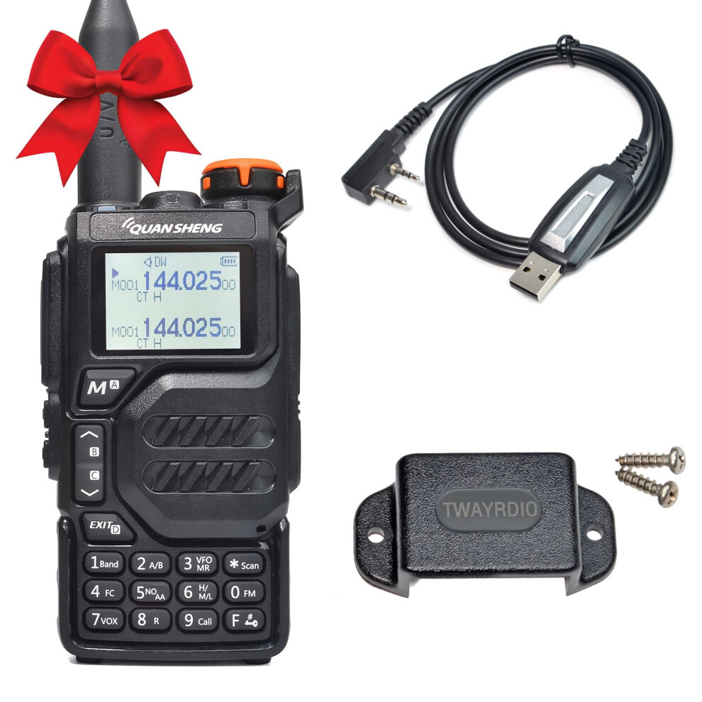 Uvk5 Dual Band Two Way Radio Vhf Uhf Handheld With Noaa Alerts Am/Fm Airband Reception 9174973512479