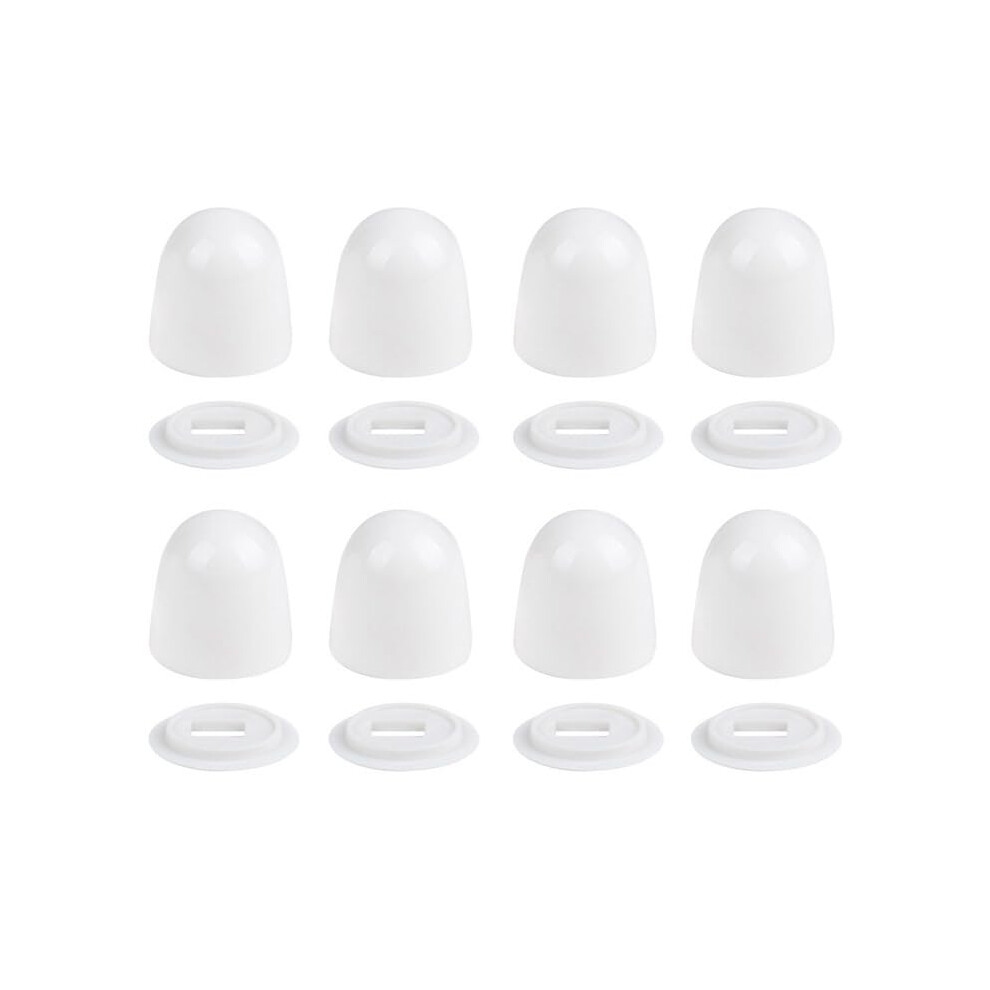 Toilet Bolt Covers 8 Pack Universal Fit Plastic Caps With Washers Rust Concealing Bathroom Decor 9044945411614