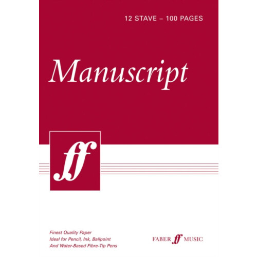 100page A4 Manuscript Pad 12stave Other Book
