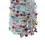 4.9ft Sequin Foldable Xmas Tree 1.5m Silver Colorful Holiday Decor 6