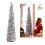 4.9ft Sequin Foldable Xmas Tree 1.5m Silver Colorful Holiday Decor 14