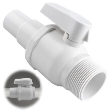 Pool Filter Valve Replacement, 1.5 Inch Shut Off, ABS NonCorrosive, 50 PSI for Hayward SP0729