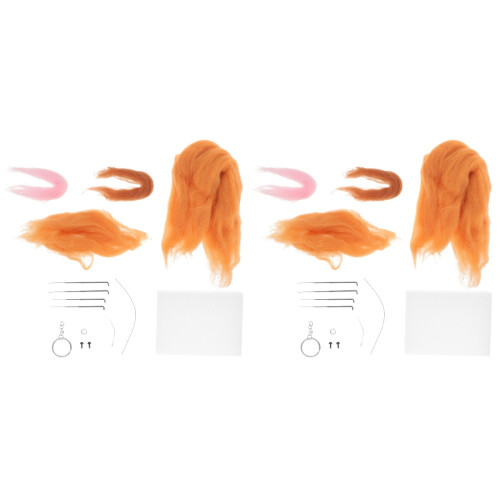 2Sets Nadelfilzset Mit Bunt DIY Filzcreativ Kit 2