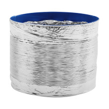 2Pièces Tuyau Conduit Ventilation Flexible Aluminium Argenté Ignifuge