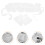 2Sets Weißes Rüschen - Manschetten Set Für Cosplay 11