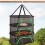 Herb Drying Rack 3 Layer Foldable Mesh with Zipper and Windproof Hook for Herbs Vegetables 2
