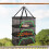Herb Drying Rack 3 Layer Foldable Mesh with Zipper and Windproof Hook for Herbs Vegetables 3