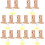 16Pièces Support Tringle À En Bois Beige, Décoratif 7