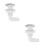 2Stk Spa Luftschalter Jet Massage Bubble Nozzle Weiß 3