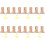 16Pièces Support Tringle À En Bois Beige, Décoratif 2