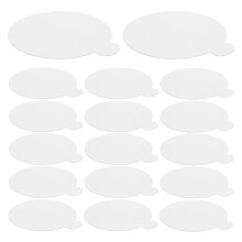 100Stk Mini Dessertunterlage Weiß Papier Mousse Kuchen Präsentation