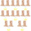 16Pièces Support Tringle À En Bois Beige, Décoratif 8